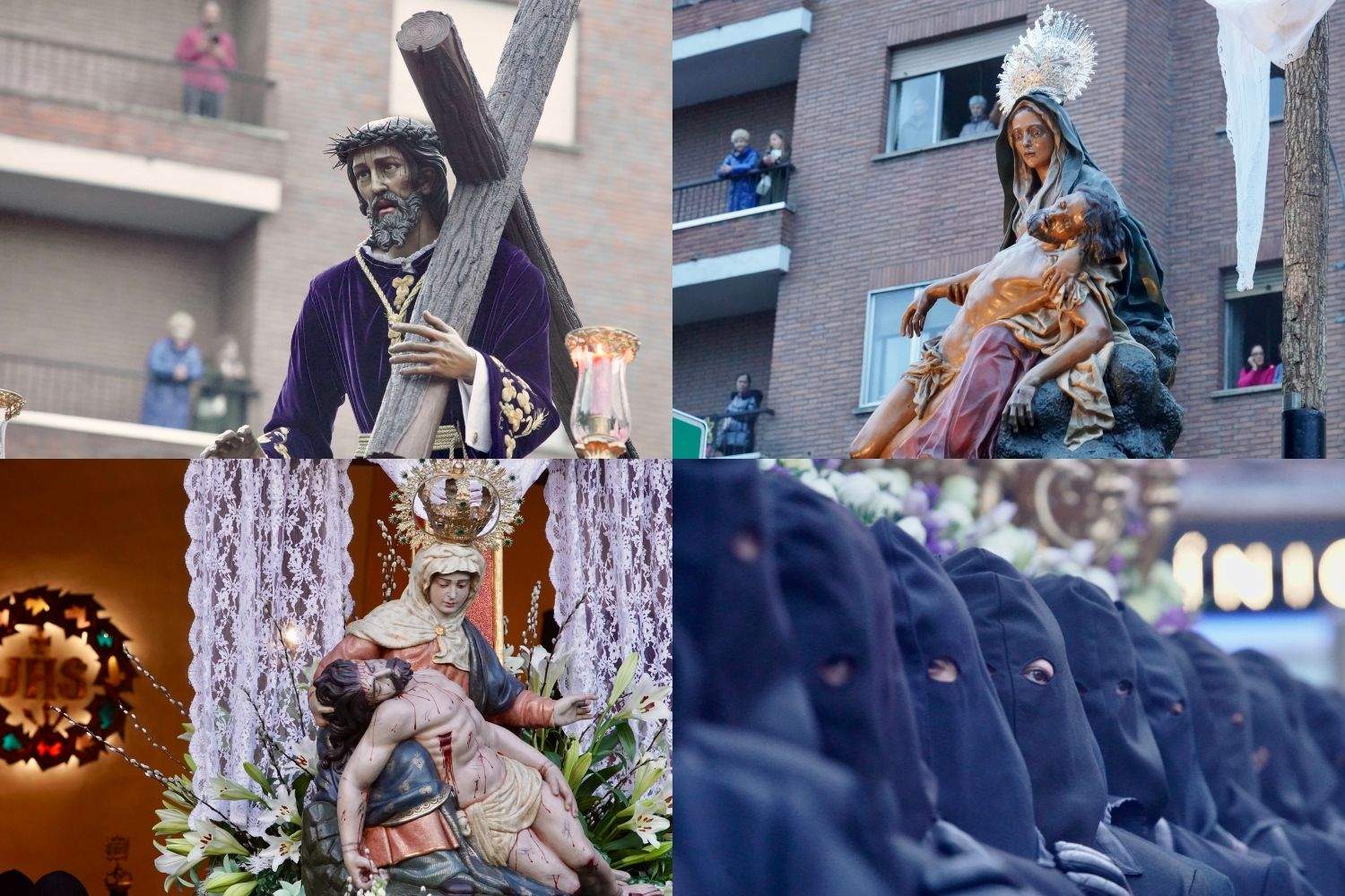 La lluvia obliga a la Pasión a dar tan solo una vuelta a la manzana | Campillo / ICAL La lluvia obliga a la Pasión a dar tan solo una vuelta a la manzana | Campillo / ICAL