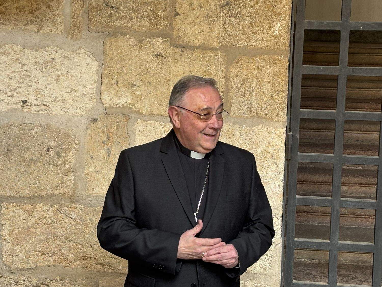 El obispo de León, Luis Ángel de las Heras El obispo de León, Luis Ángel de las Heras