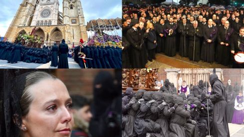 Acto de 'El Encuentro' a los pies de la Catedral de León | Campillo / ICAL