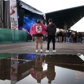 La reivindicación leonesista se hace notar en las actuaciones del Día de la Comunidad en León | Peio García / ICAL