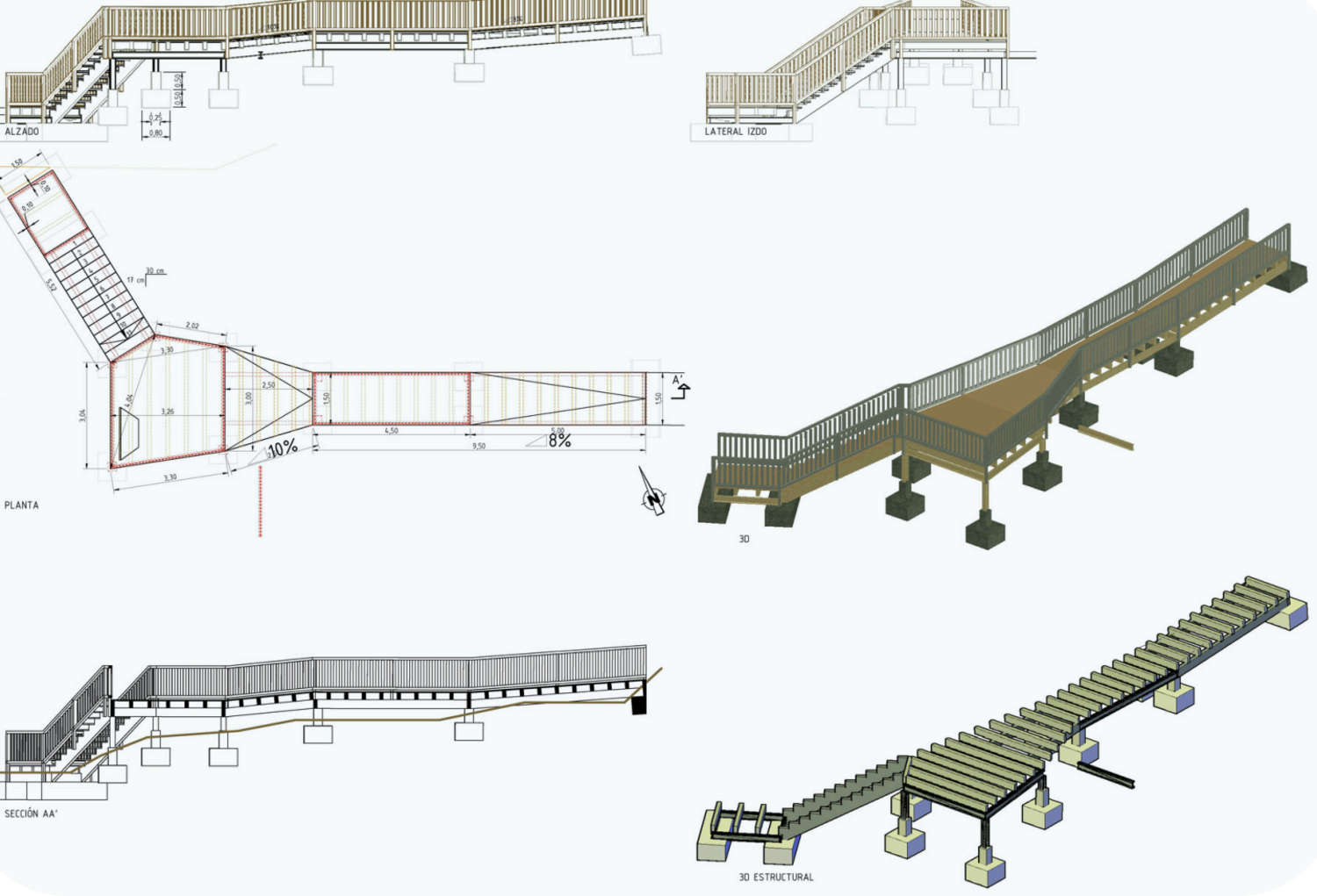 Plataforma que se instalará en Mirador de Monteviejo