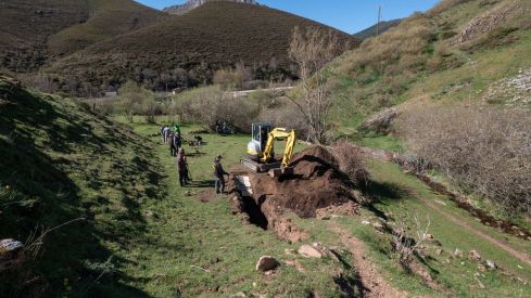 Exhumación en la fosa común de Busdongo (León) | Óscar Rodriguez / ARMH 
