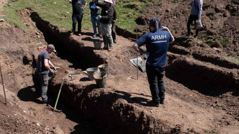 Exhumación en la fosa común de Busdongo (León) | Óscar Rodriguez / ARMH 