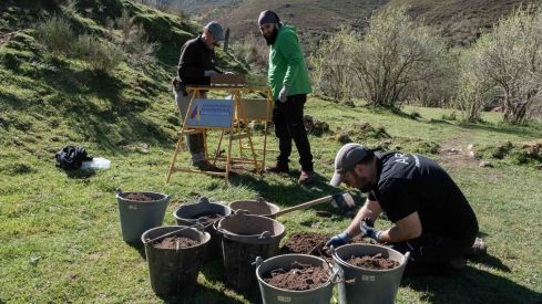 Exhumación en la fosa común de Busdongo (León) | Óscar Rodriguez / ARMH 