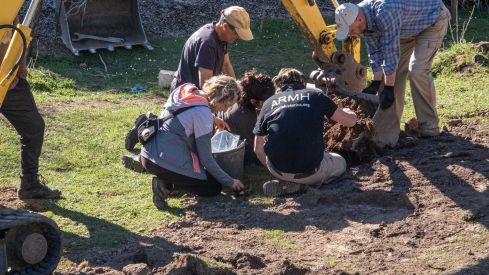 Exhumación en la fosa común de Busdongo (León) | Óscar Rodriguez / ARMH 