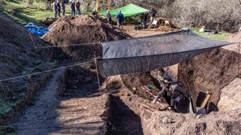 Exhumación en la fosa común de Busdongo (León) | Óscar Rodriguez / ARMH 