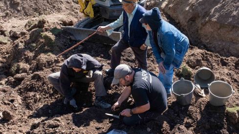 Exhumación en la fosa común de Busdongo (León) | Óscar Rodriguez / ARMH 