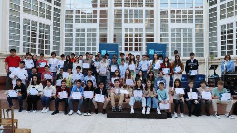 Imagen de archivo de la entrega de premios de una olimpiada matemática | Brágimo / ICAL