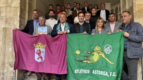 El Atlético Astorga celebra el ascenso a Segunda Federación en la casa de todos los leoneses