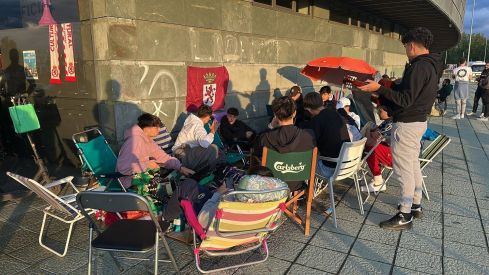 Jóvenes culturalistas harán noche en la puerta del Reino para conseguir entradas del derbi