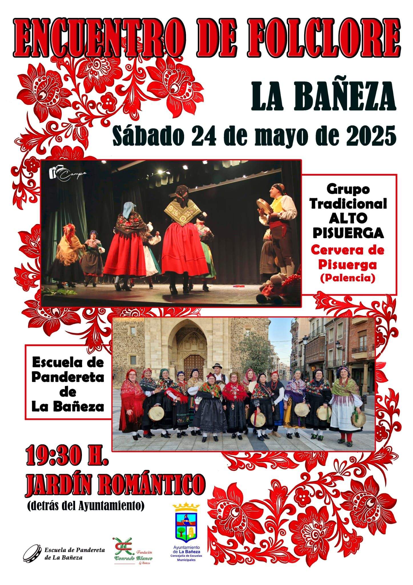 Cartel anunciador del Encuentro de Folclore en La Bañeza Cartel anunciador del Encuentro de Folclore en La Bañeza