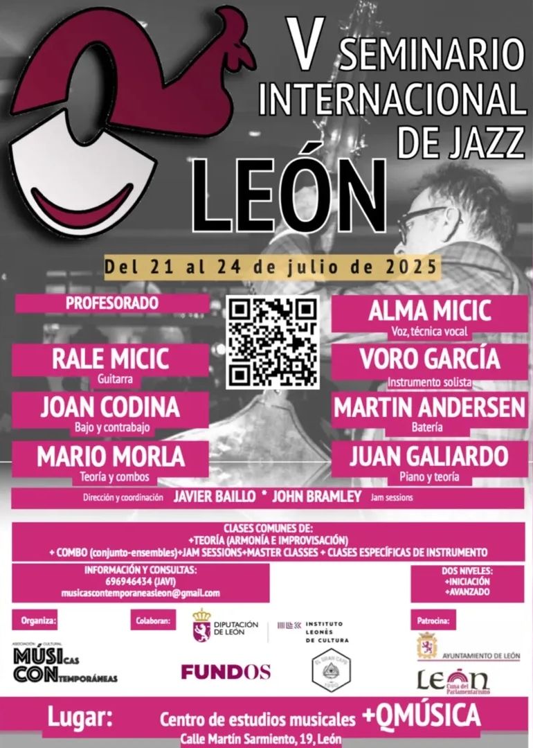 Cartel anunciador del V Seminario Internacional de Jazz 'Ciudad de León' Cartel anunciador del V Seminario Internacional de Jazz 'Ciudad de León'