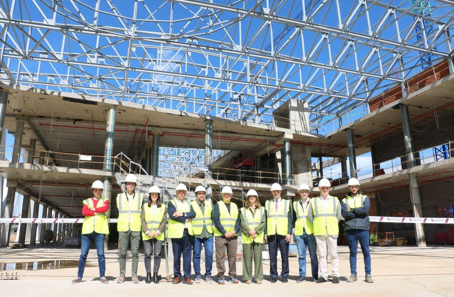 Visita de la rectora de la ULE, Nuria González, a las obras de la Casa del Estudiante Visita de la rectora de la ULE, Nuria González, a las obras de la Casa del Estudiante