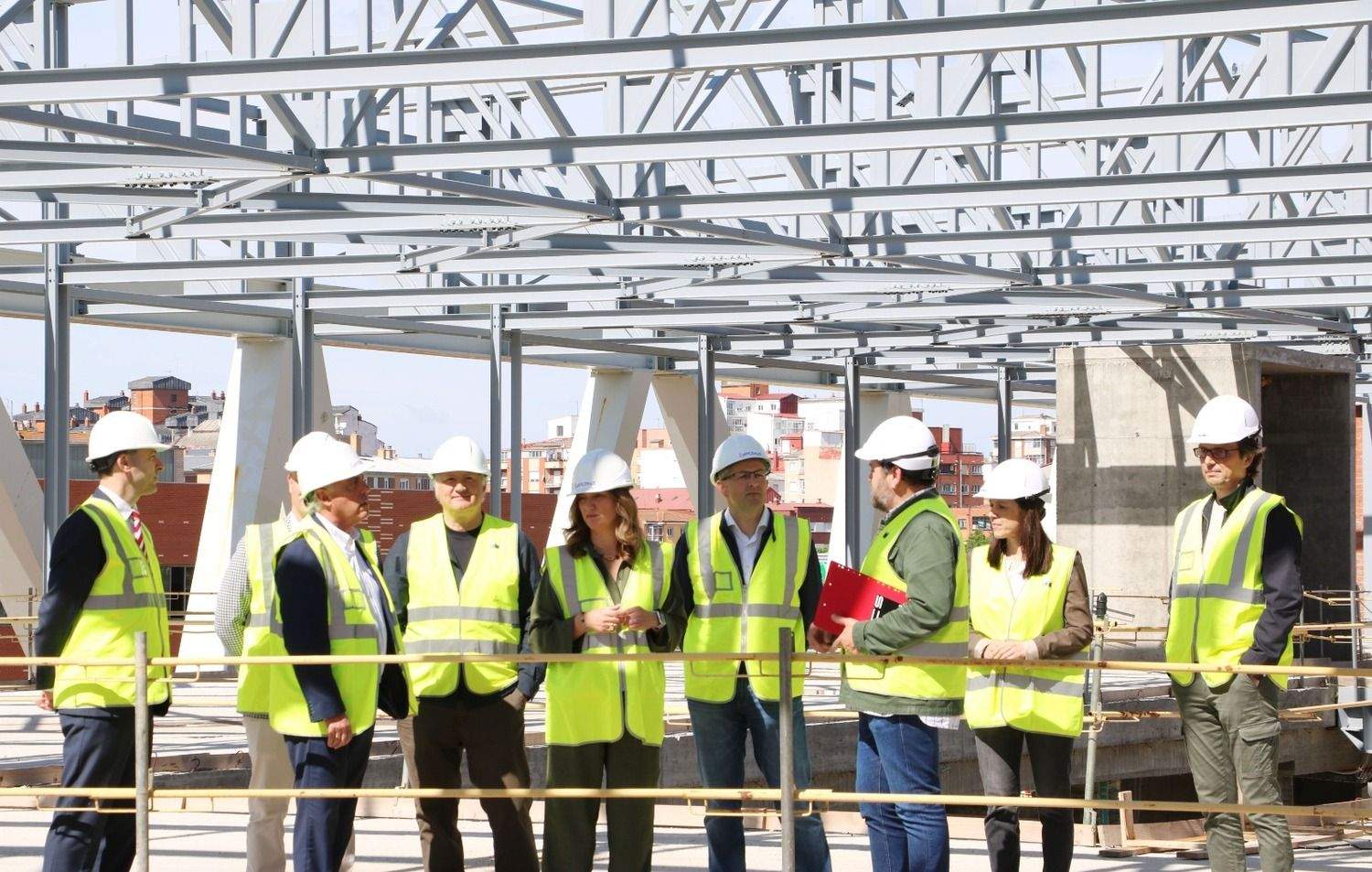 Visita de la rectora de la ULE, Nuria González, a las obras de la Casa del Estudiante Visita de la rectora de la ULE, Nuria González, a las obras de la Casa del Estudiante