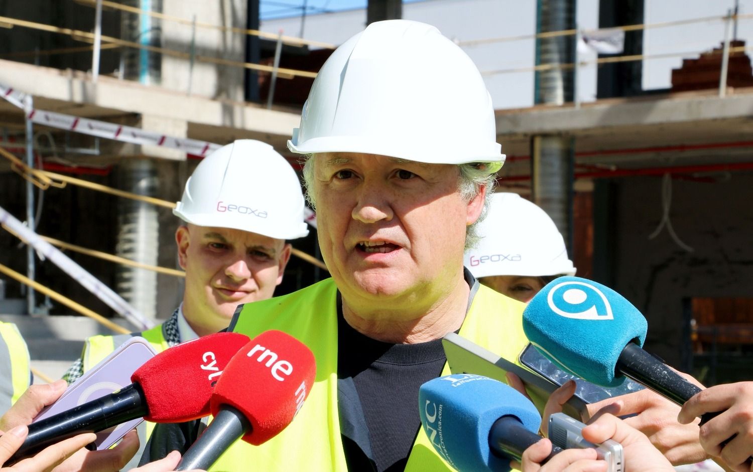 Visita de la rectora de la ULE, Nuria González, a las obras de la Casa del Estudiante Visita de la rectora de la ULE, Nuria González, a las obras de la Casa del Estudiante
