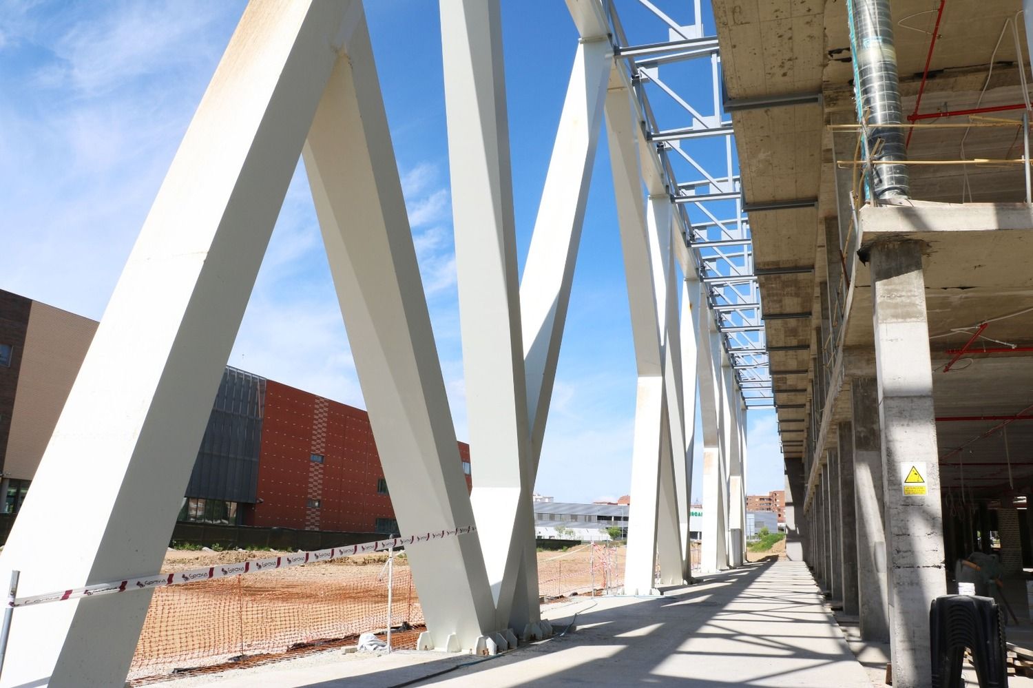 Visita de la rectora de la ULE, Nuria González, a las obras de la Casa del Estudiante Visita de la rectora de la ULE, Nuria González, a las obras de la Casa del Estudiante