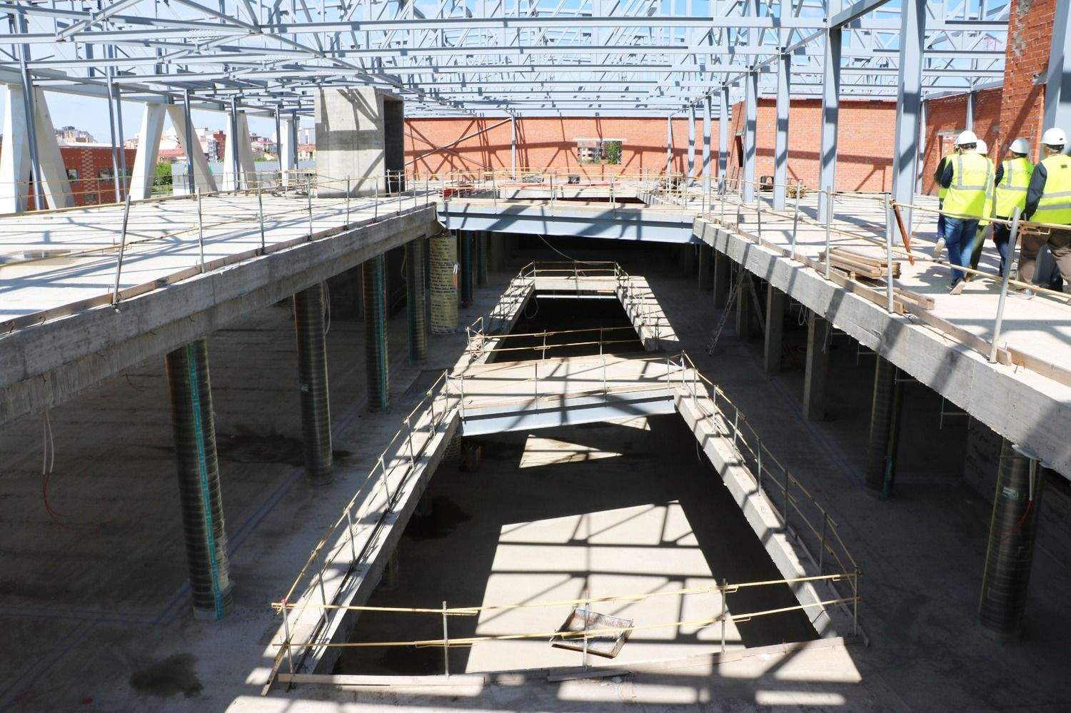 Visita de la rectora de la ULE, Nuria González, a las obras de la Casa del Estudiante Visita de la rectora de la ULE, Nuria González, a las obras de la Casa del Estudiante