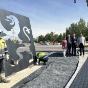 Tres leones históricos darán la bienvenida a León a los viajeros que lleguen por la rotonda de Sáenz de Miera con Aluches