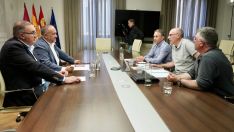 Reunión de la Diputación de León con el comité de empresa de Azucarera La Bañeza | Campillo / ICAL Reunión de la Diputación de León con el comité de empresa de Azucarera La Bañeza | Campillo / ICAL