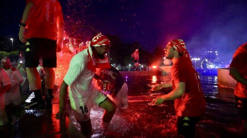 Celebración de la Cultural y Deportiva Leonesa en la plaza de Guzmán el Bueno | Campillo / ICAL