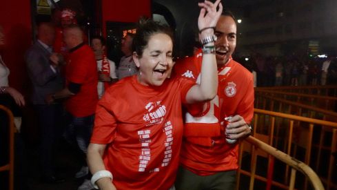 Celebración de la Cultural y Deportiva Leonesa en la plaza de Guzmán el Bueno | Campillo / ICAL
