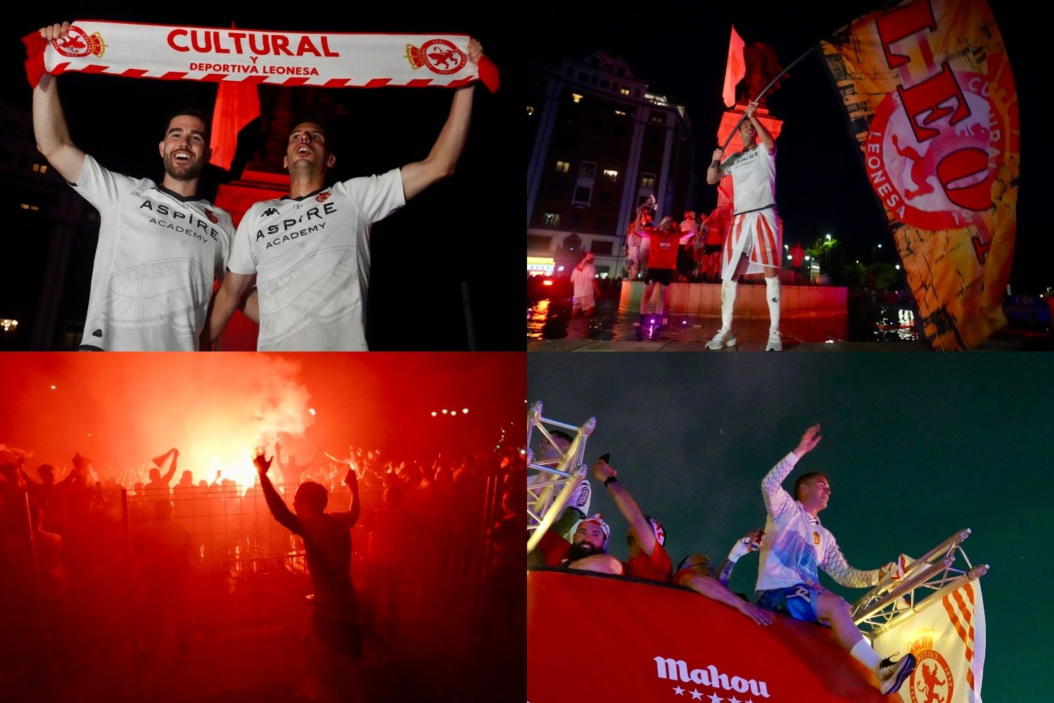 Celebración de la Cultural y Deportiva Leonesa en la plaza de Guzmán el Bueno | Campillo / ICAL