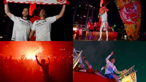 Celebración de la Cultural y Deportiva Leonesa en la plaza de Guzmán el Bueno | Campillo / ICAL
