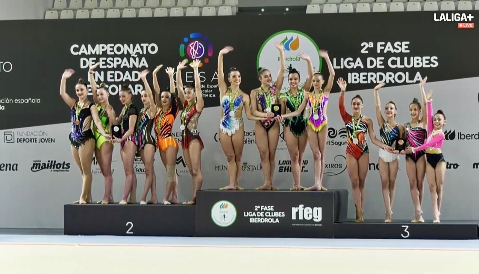 Gimnastas del Club Ritmo en Sagunto (Valencia)