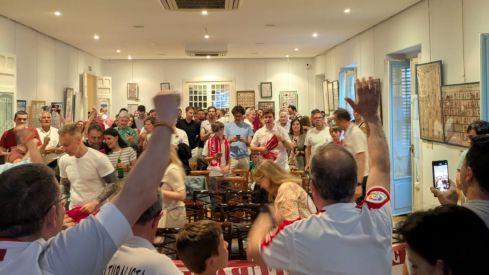 Así celebro la Casa de León en Madrid el ascenso de la Cultural a Segunda División