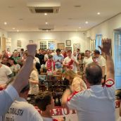 Así celebro la Casa de León en Madrid el ascenso de la Cultural a Segunda División