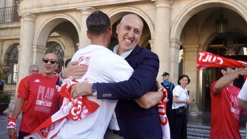 Recibimiento a la Cultural y Deportiva Leonesa en el Ayuntamiento de León | Campillo / ICAL