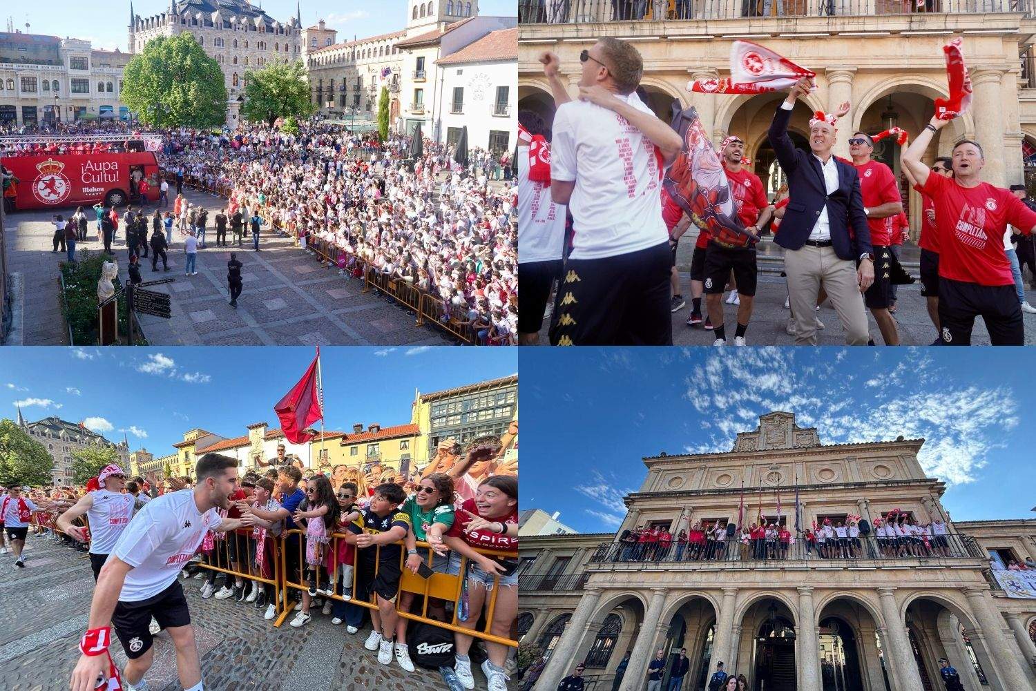 Recibimiento a la Cultural y Deportiva Leonesa en el Ayuntamiento de León | José Martín
