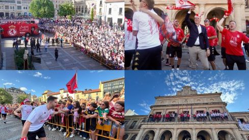 Recibimiento a la Cultural y Deportiva Leonesa en el Ayuntamiento de León | José Martín