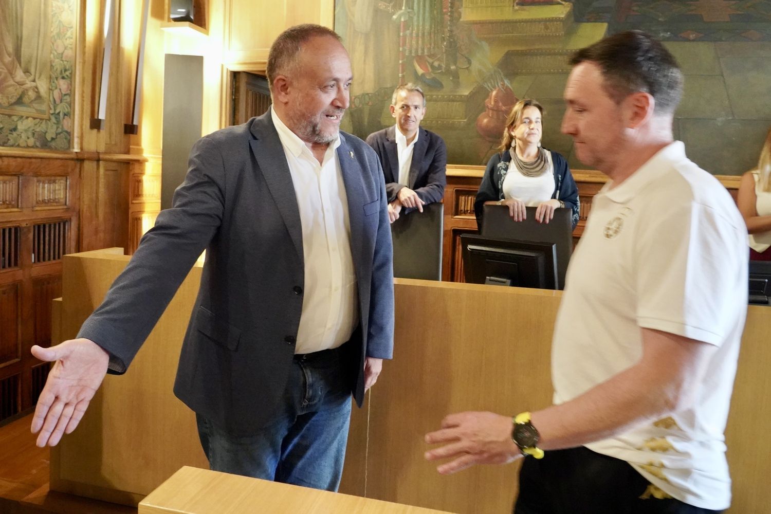 Recepción a la plantilla de la Cultural en la Diputación de León | Campillo / ICAL