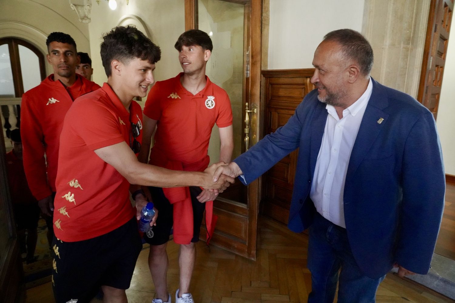 Recepción a la plantilla de la Cultural en la Diputación de León | Campillo / ICAL