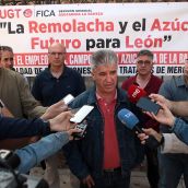 El comité de empresa de Azucarera en La Bañeza pide “unidad” entre la Junta y el Gobierno y la implicación de las Opas | Peio García / ICAL