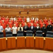 El presidente de las Cortes de CyL celebra el ascenso de la Cultural Leonesa: "Es trabajo de todos"