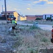 Los bomberos del SEPEIS sofocan un incendio en Laguna de Negrillos (León)