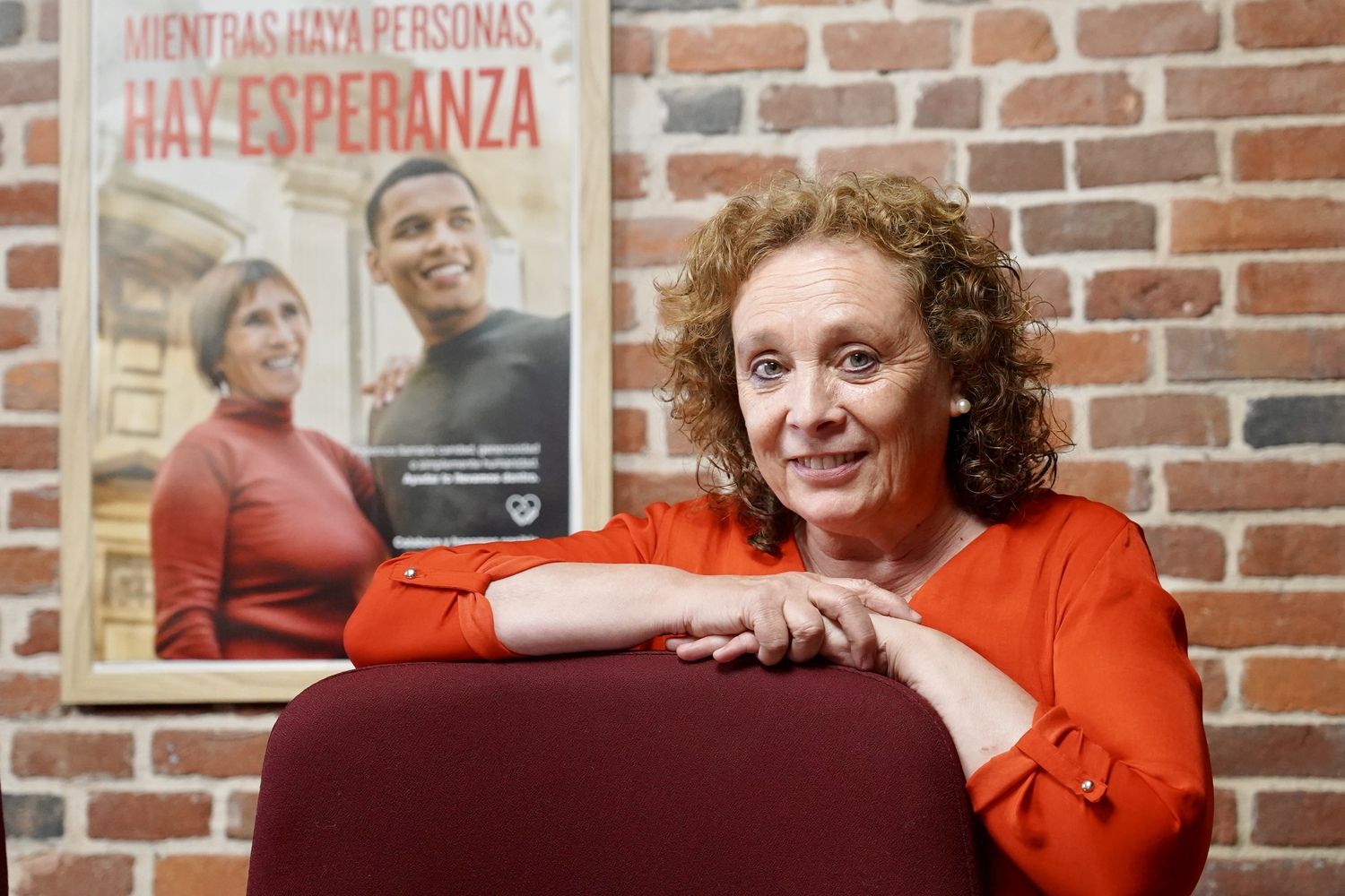 Cáritas León presenta la Memoria de actividad del pasado año, con la presencia del obispo Luis Ángel de las Heras, la directora de la entidad, Aurora Baza, y el delegado, Francisco José Pérez | Campillo / ICAL