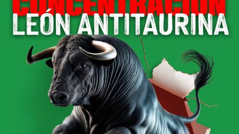 El Partido Animalista convoca una concentración antitaurina en León el domingo