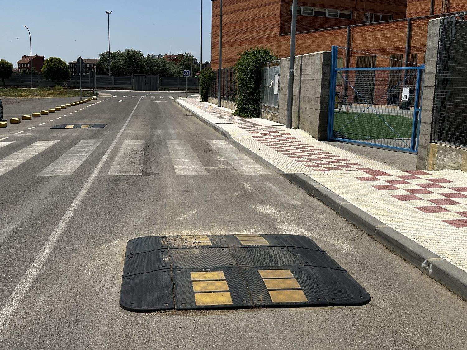 Zona en la que tuvo lugar el atropello que acabó con la vida de una mujer de 44 años en Villaobispo de las Regueras (León) | Campillo / ICAL