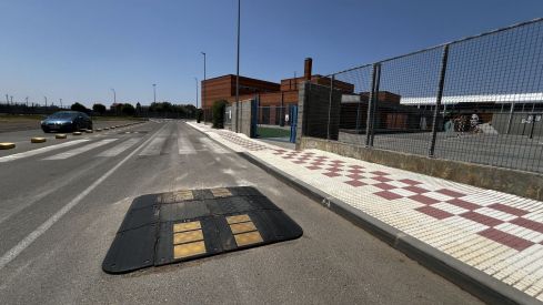 Zona en la que tuvo lugar el atropello que acabó con la vida de una mujer de 44 años en Villaobispo de las Regueras (León) | Campillo / ICAL