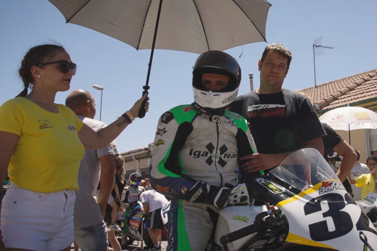 Fotograma del reportaje sobre el Gran Premio de Velocidad de La Bañeza emitido este miércoles en RTVE