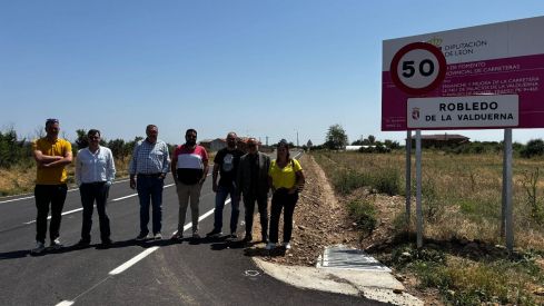 La Diputación de León concluye los trabajos de mejora de la LE-7401 entre Palacios de la Valduerna y Tabuyo del Monte