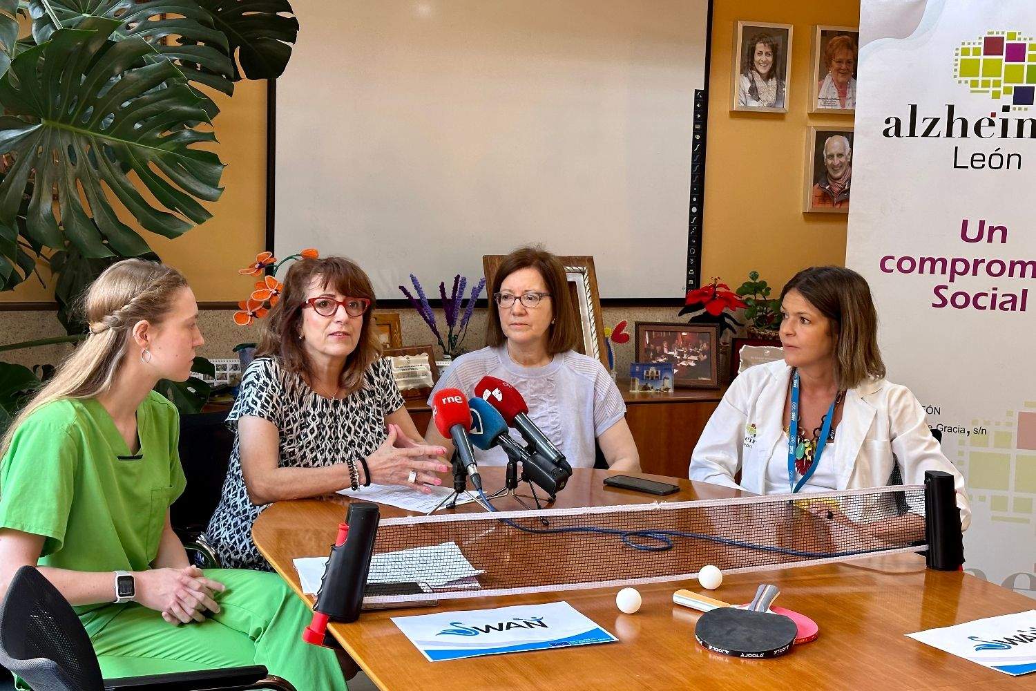 León acogerá la prueba piloto del proyecto europeo SWAN que convierte el tenis de mesa en terapia para el Alzheimer y el Parkinson