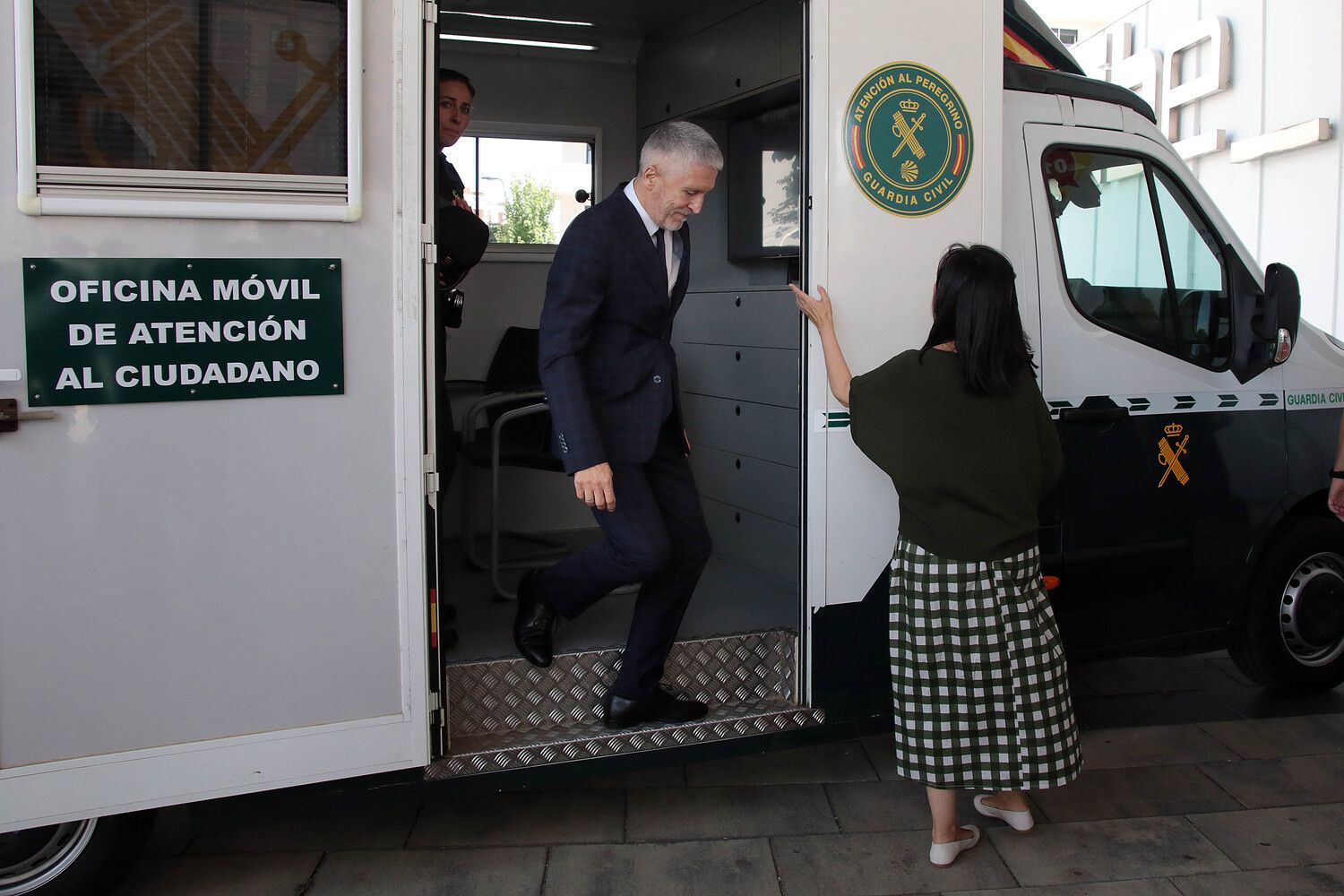 El ministro del Interior, Fernando Grande-Marlaska, presenta el sistema de denuncia telemática de la Guardia Civil | Peio García / ICAL