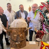 El Museo de los Pueblos Leoneses exhibe una muestra con más de 70 máscaras rituales de España, Portugal, Latinoamérica y Estados Unidos (2)