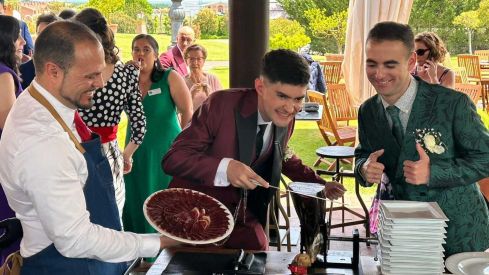 Una de las bodas que disfrutó de 'Cecina de León'
