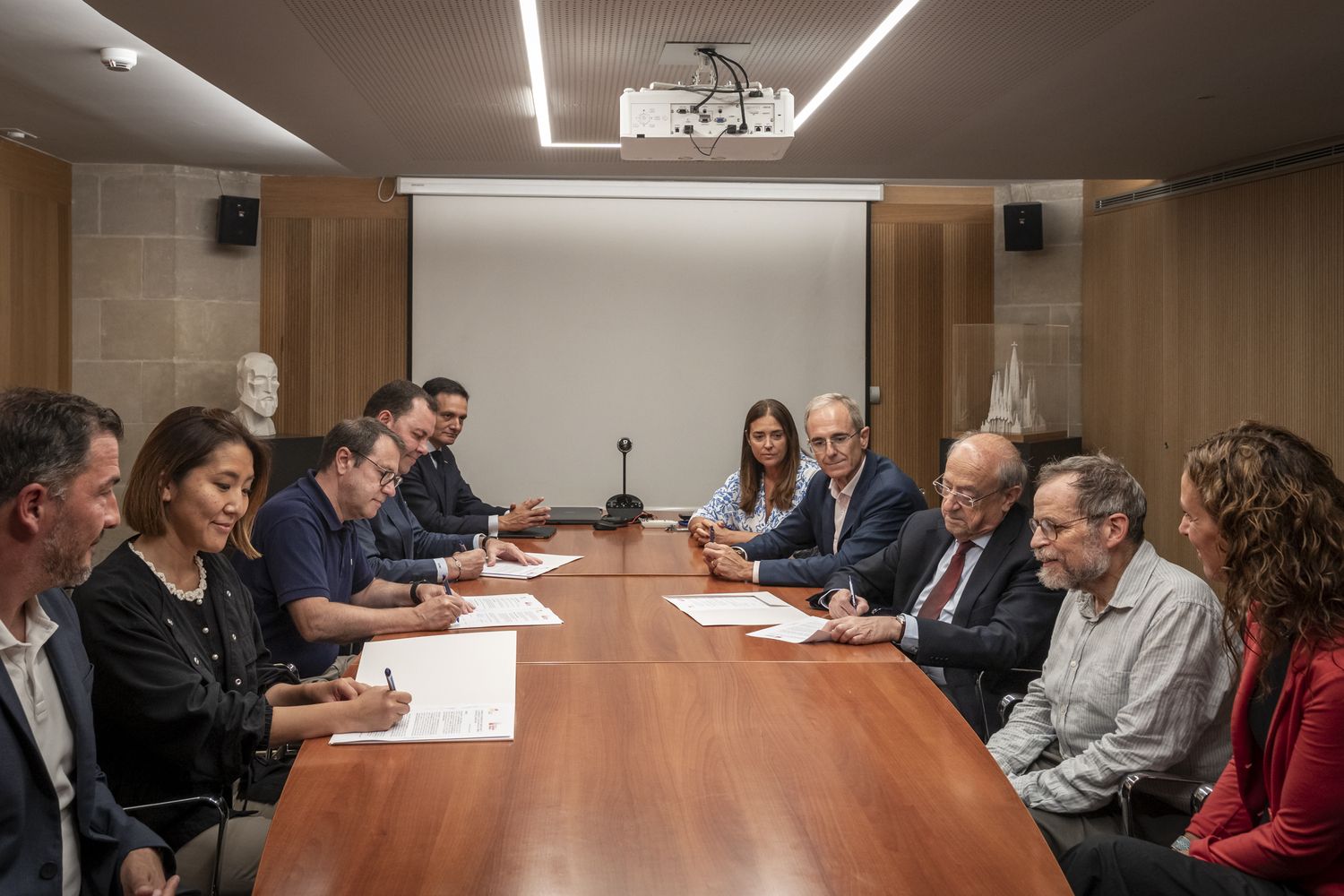 Convenio Camino de Gaudí Sagrada Familia (firma)