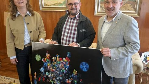 José de León dona a la Universidad leonesa una obra de la serie ‘Las mil y una noches’